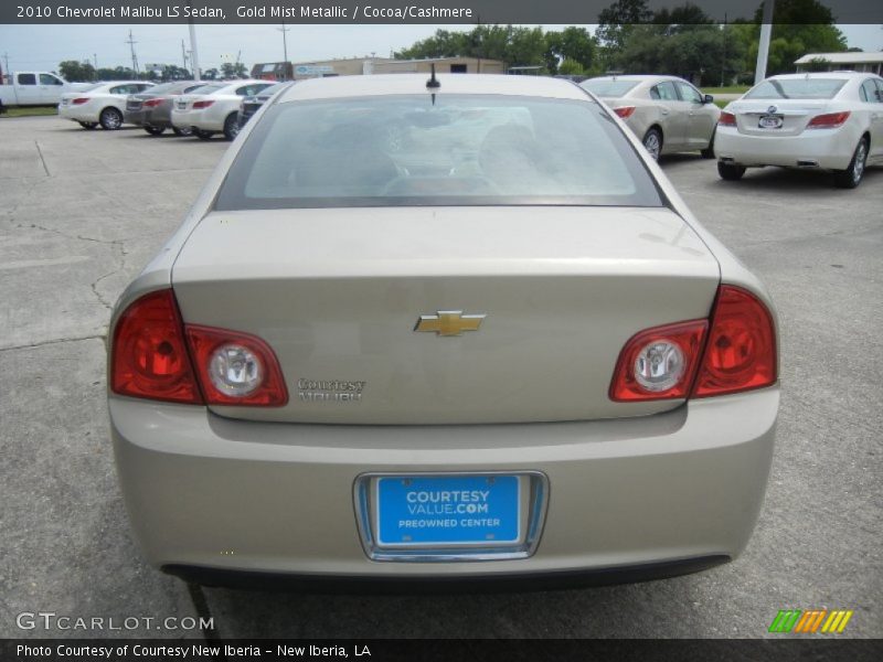 Gold Mist Metallic / Cocoa/Cashmere 2010 Chevrolet Malibu LS Sedan