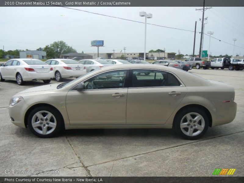 Gold Mist Metallic / Cocoa/Cashmere 2010 Chevrolet Malibu LS Sedan
