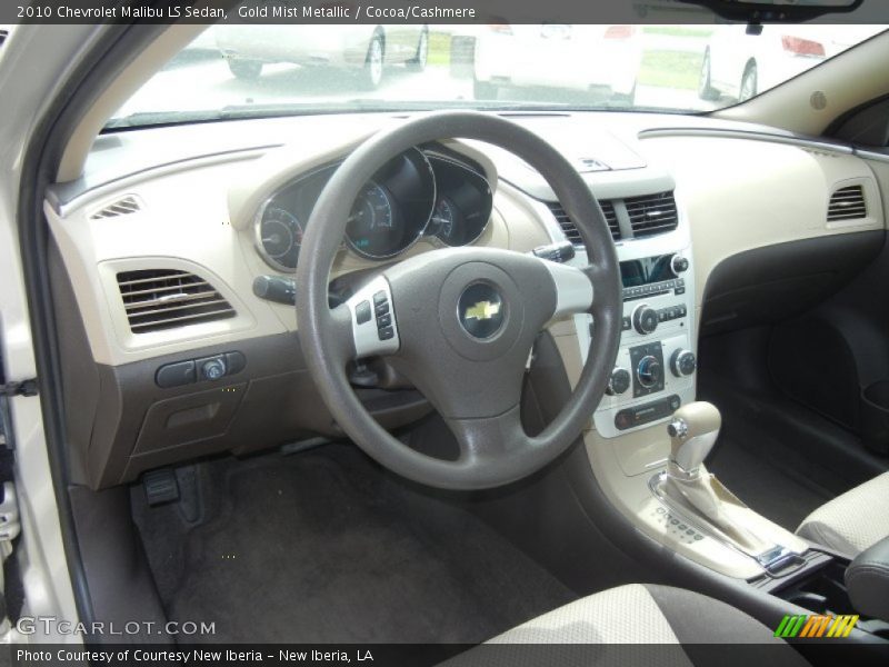 Gold Mist Metallic / Cocoa/Cashmere 2010 Chevrolet Malibu LS Sedan