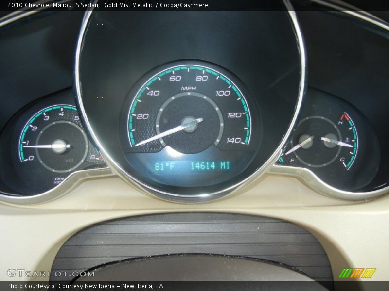 Gold Mist Metallic / Cocoa/Cashmere 2010 Chevrolet Malibu LS Sedan