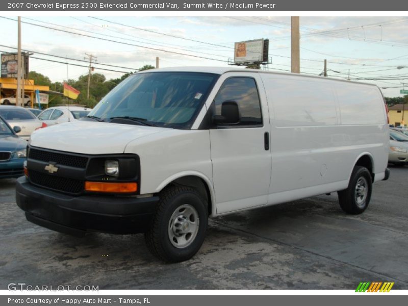 Summit White / Medium Pewter 2007 Chevrolet Express 2500 Extended Commercial Van