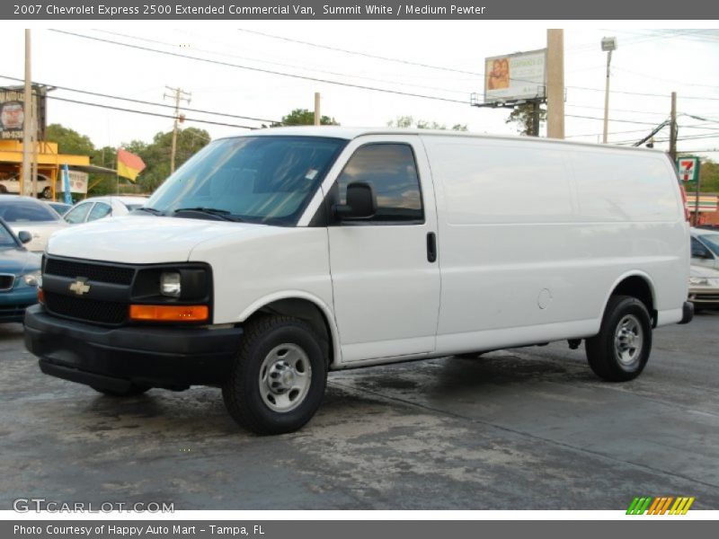Summit White / Medium Pewter 2007 Chevrolet Express 2500 Extended Commercial Van