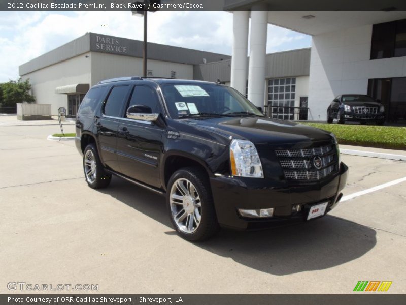 Black Raven / Cashmere/Cocoa 2012 Cadillac Escalade Premium