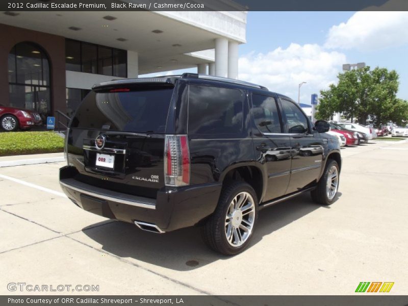 Black Raven / Cashmere/Cocoa 2012 Cadillac Escalade Premium