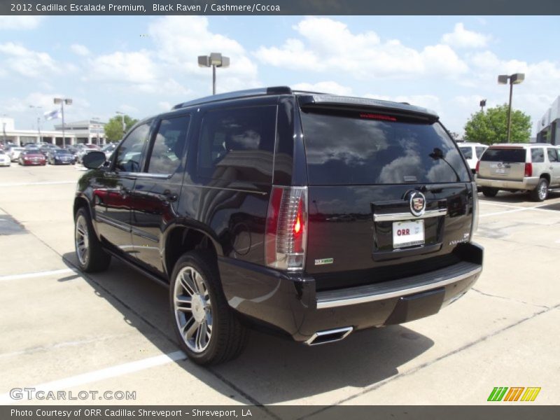 Black Raven / Cashmere/Cocoa 2012 Cadillac Escalade Premium