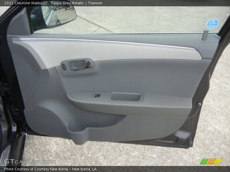 Taupe Gray Metallic / Titanium 2011 Chevrolet Malibu LT