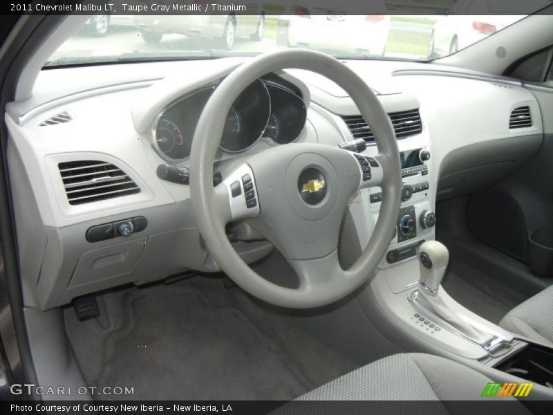 Taupe Gray Metallic / Titanium 2011 Chevrolet Malibu LT