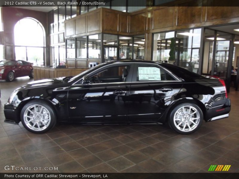 Black Raven / Ebony/Ebony 2012 Cadillac CTS -V Sedan