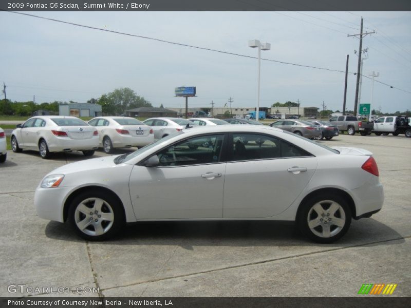 Summit White / Ebony 2009 Pontiac G6 Sedan