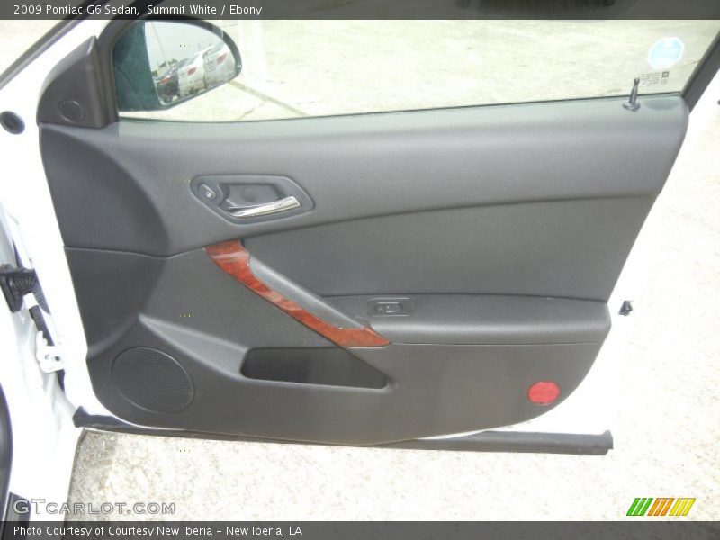 Summit White / Ebony 2009 Pontiac G6 Sedan