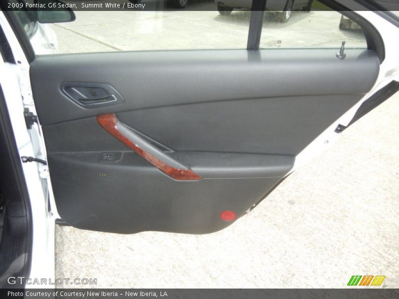 Summit White / Ebony 2009 Pontiac G6 Sedan