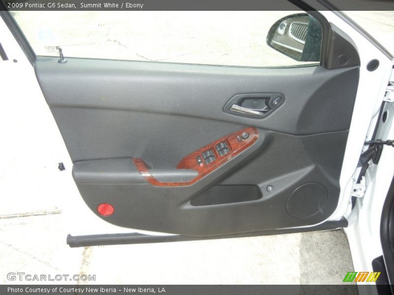 Summit White / Ebony 2009 Pontiac G6 Sedan