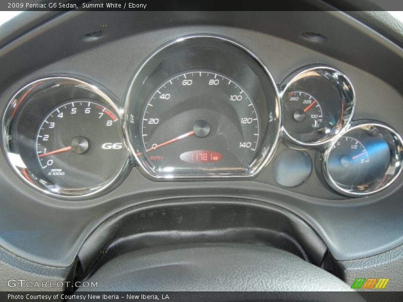 Summit White / Ebony 2009 Pontiac G6 Sedan
