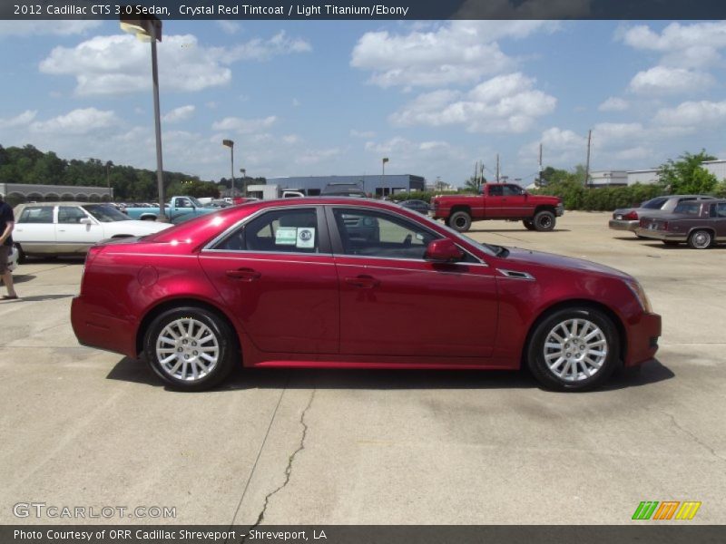 Crystal Red Tintcoat / Light Titanium/Ebony 2012 Cadillac CTS 3.0 Sedan