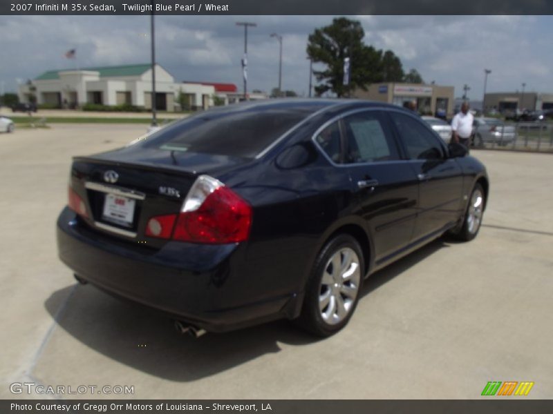 Twilight Blue Pearl / Wheat 2007 Infiniti M 35x Sedan