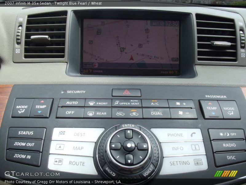 Twilight Blue Pearl / Wheat 2007 Infiniti M 35x Sedan