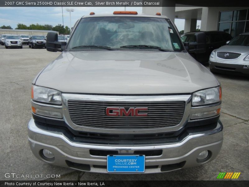 Silver Birch Metallic / Dark Charcoal 2007 GMC Sierra 2500HD Classic SLE Crew Cab