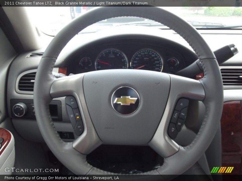 Black Granite Metallic / Light Titanium/Dark Titanium 2011 Chevrolet Tahoe LTZ