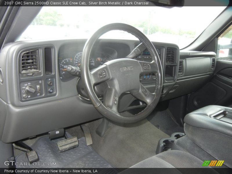 Silver Birch Metallic / Dark Charcoal 2007 GMC Sierra 2500HD Classic SLE Crew Cab