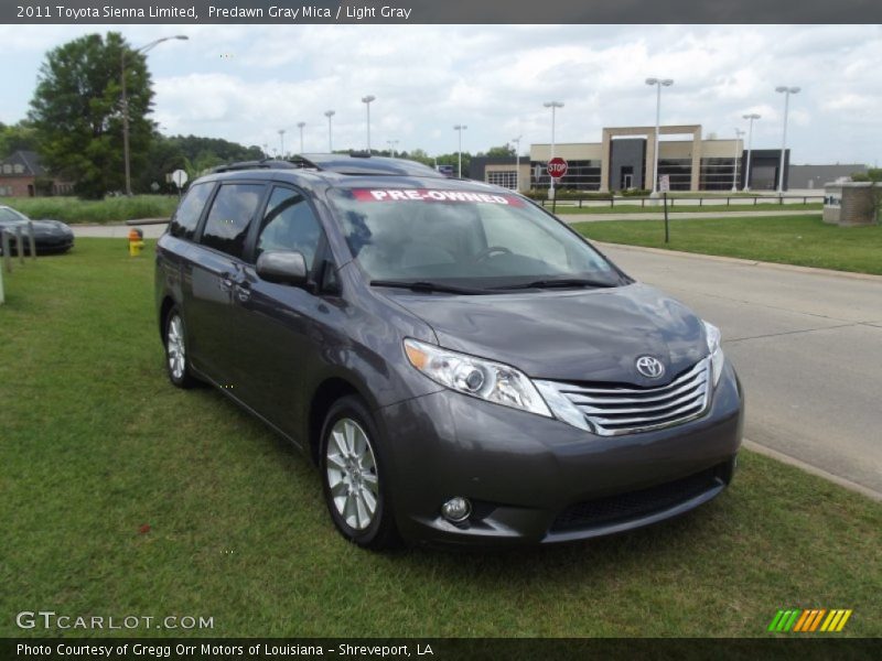 Predawn Gray Mica / Light Gray 2011 Toyota Sienna Limited