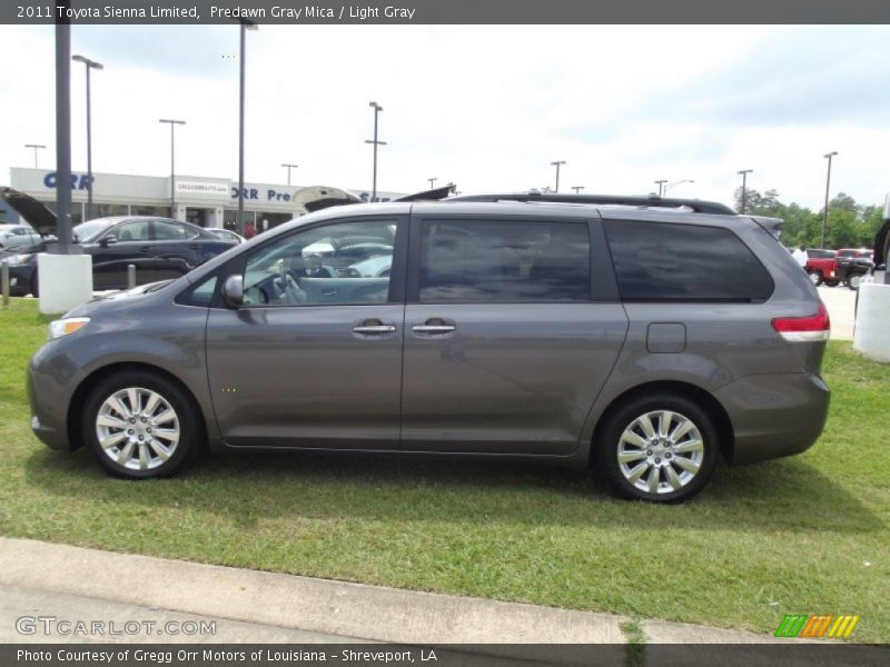 Predawn Gray Mica / Light Gray 2011 Toyota Sienna Limited