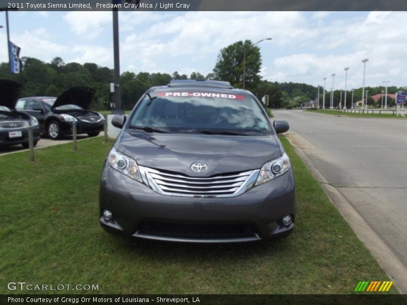 Predawn Gray Mica / Light Gray 2011 Toyota Sienna Limited