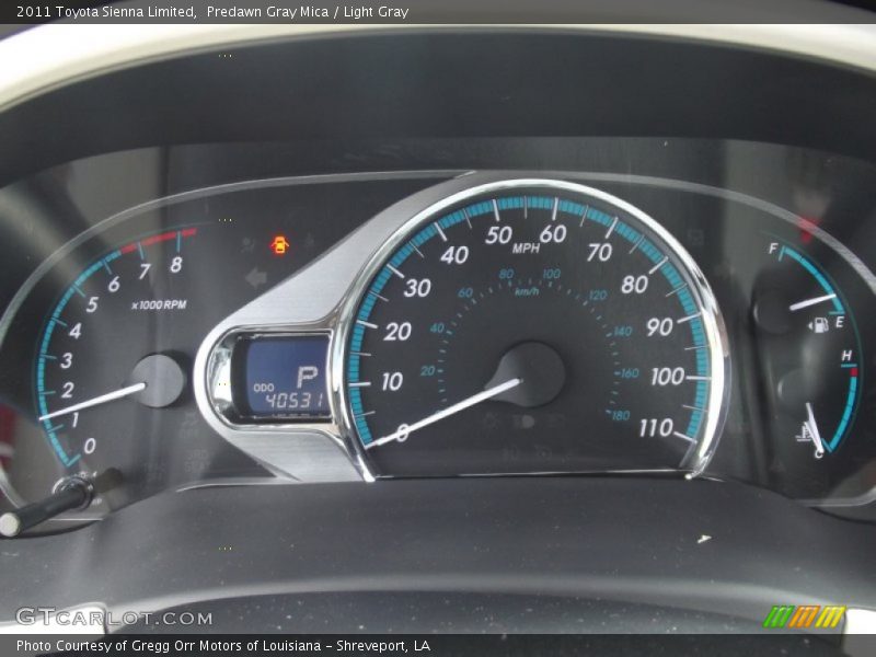 Predawn Gray Mica / Light Gray 2011 Toyota Sienna Limited
