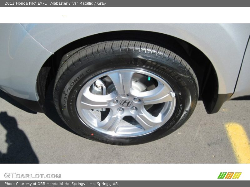 Alabaster Silver Metallic / Gray 2012 Honda Pilot EX-L