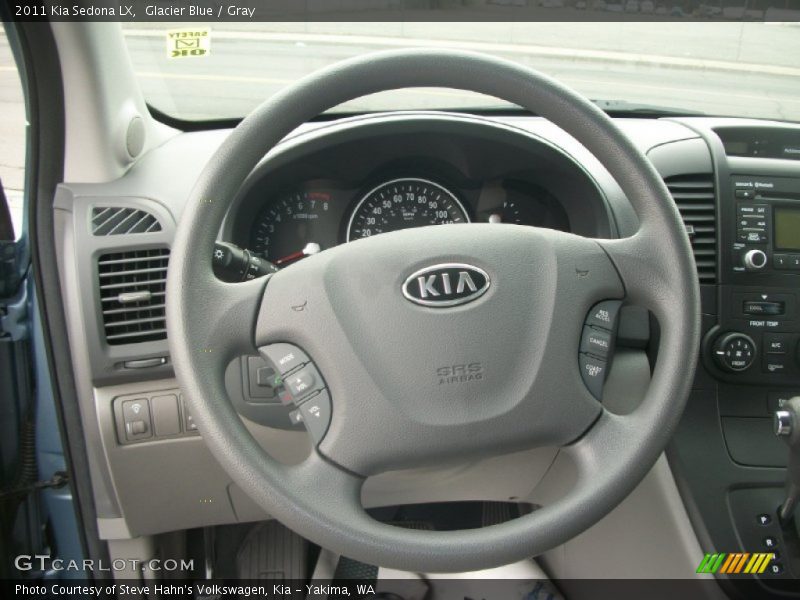 Glacier Blue / Gray 2011 Kia Sedona LX