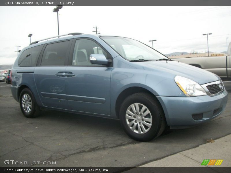 Glacier Blue / Gray 2011 Kia Sedona LX