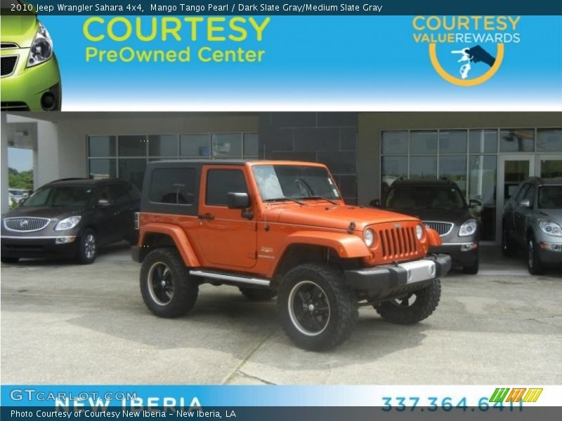 Mango Tango Pearl / Dark Slate Gray/Medium Slate Gray 2010 Jeep Wrangler Sahara 4x4