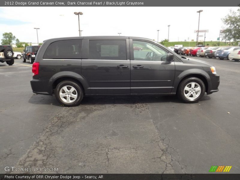 Dark Charcoal Pearl / Black/Light Graystone 2012 Dodge Grand Caravan Crew