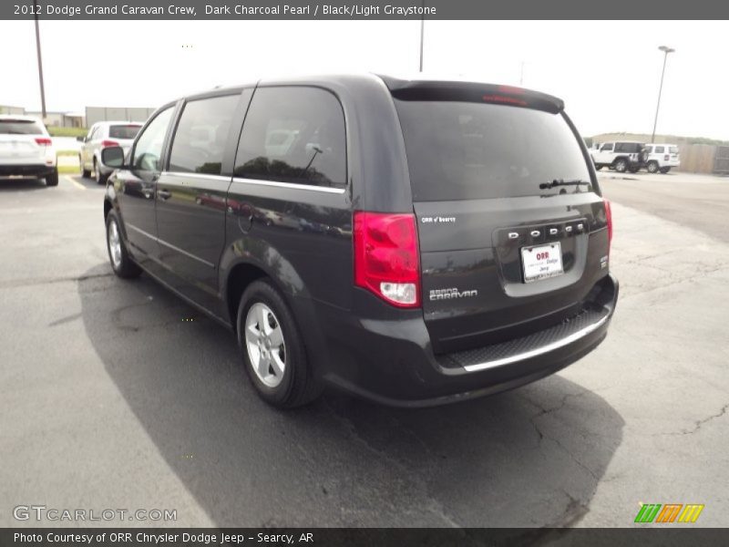 Dark Charcoal Pearl / Black/Light Graystone 2012 Dodge Grand Caravan Crew