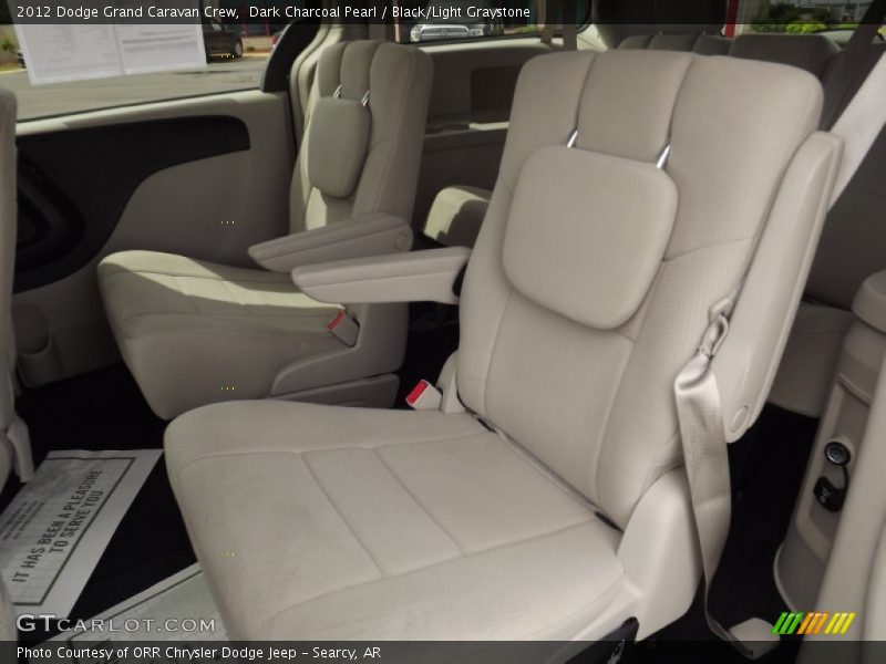 Dark Charcoal Pearl / Black/Light Graystone 2012 Dodge Grand Caravan Crew