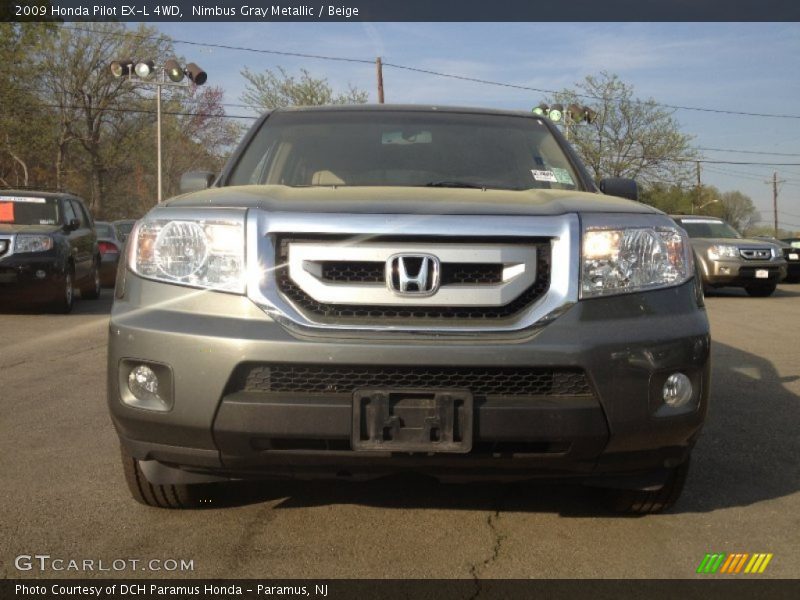 Nimbus Gray Metallic / Beige 2009 Honda Pilot EX-L 4WD