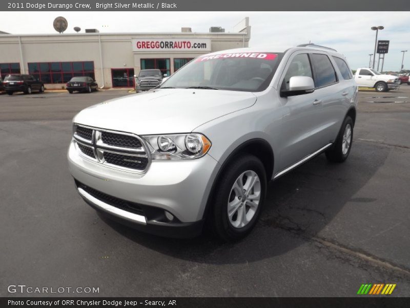 Bright Silver Metallic / Black 2011 Dodge Durango Crew