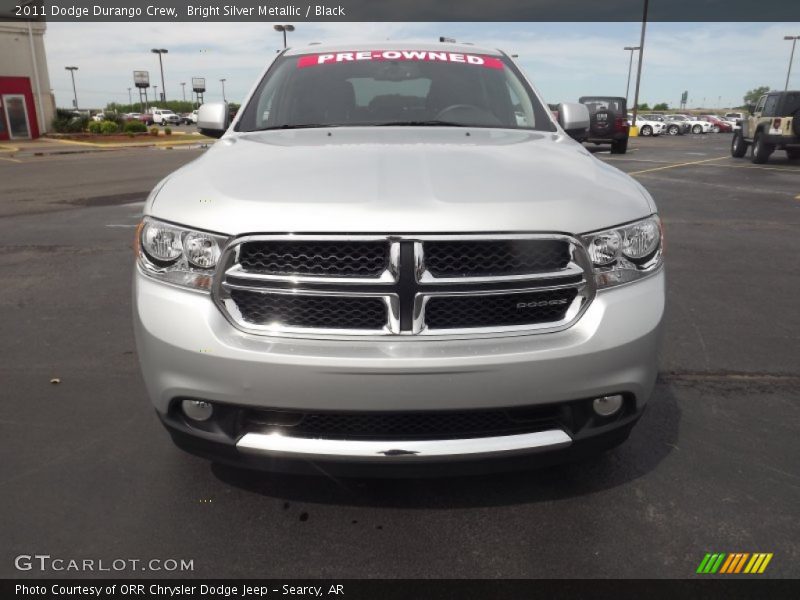 Bright Silver Metallic / Black 2011 Dodge Durango Crew