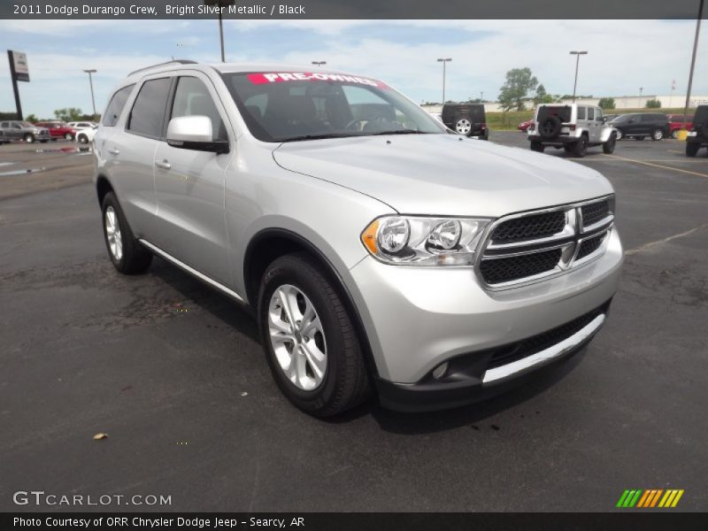 Bright Silver Metallic / Black 2011 Dodge Durango Crew