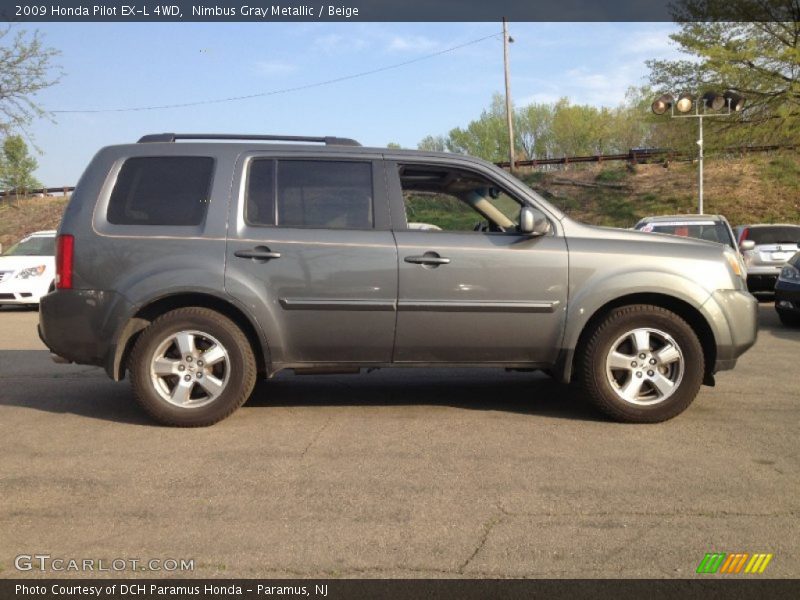 Nimbus Gray Metallic / Beige 2009 Honda Pilot EX-L 4WD