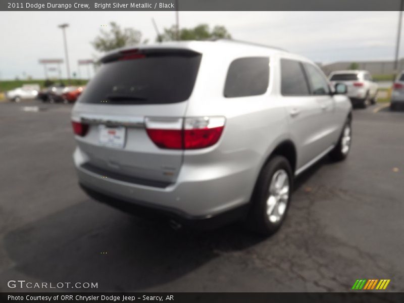 Bright Silver Metallic / Black 2011 Dodge Durango Crew