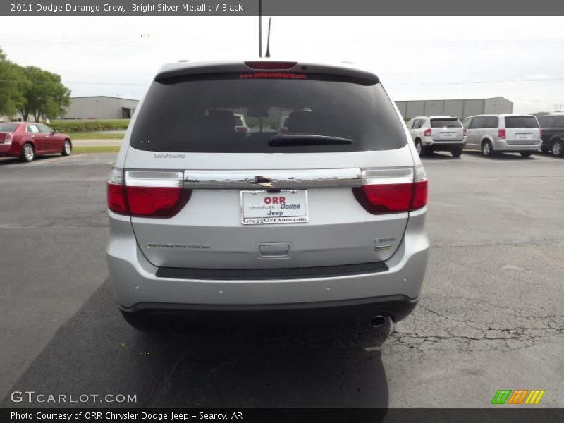 Bright Silver Metallic / Black 2011 Dodge Durango Crew