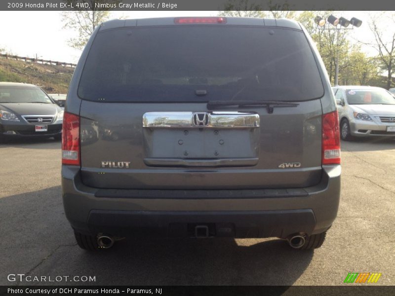 Nimbus Gray Metallic / Beige 2009 Honda Pilot EX-L 4WD