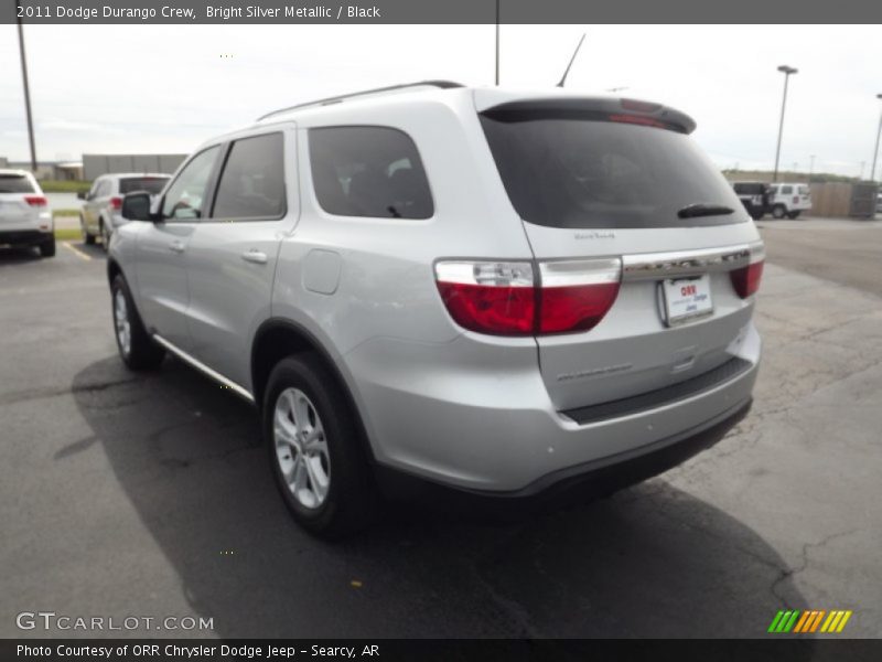 Bright Silver Metallic / Black 2011 Dodge Durango Crew