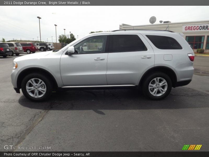 Bright Silver Metallic / Black 2011 Dodge Durango Crew
