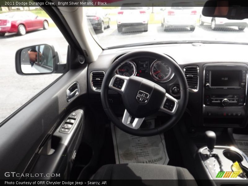 Bright Silver Metallic / Black 2011 Dodge Durango Crew
