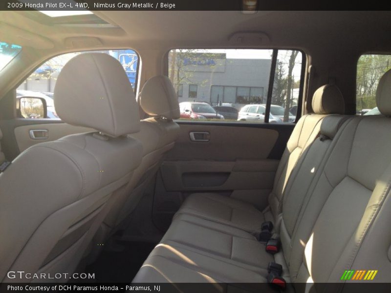 Nimbus Gray Metallic / Beige 2009 Honda Pilot EX-L 4WD