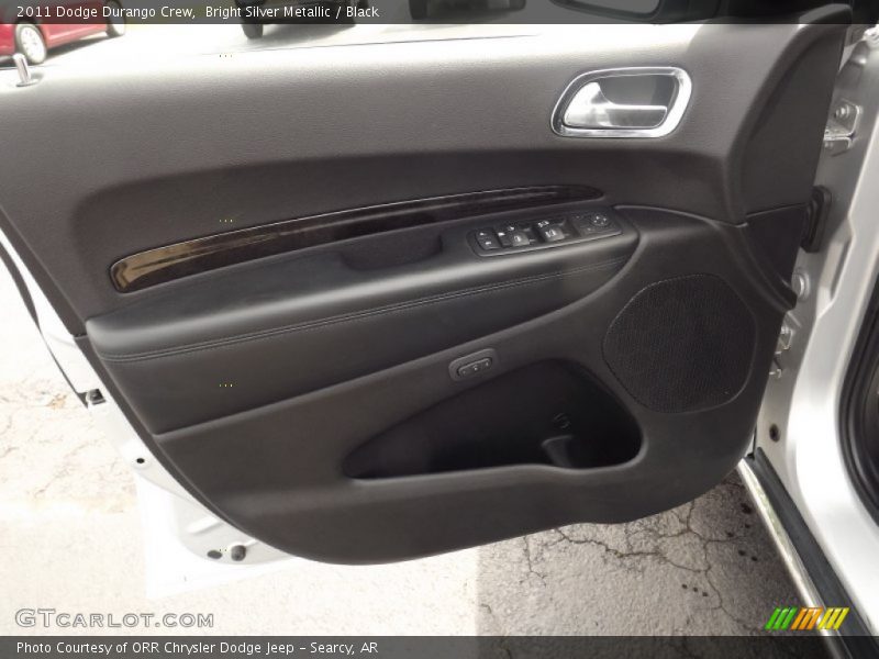 Bright Silver Metallic / Black 2011 Dodge Durango Crew