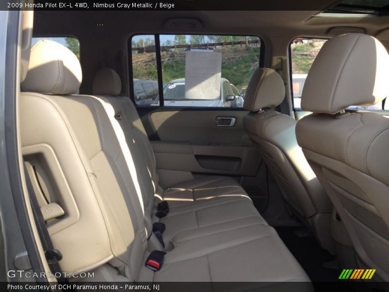 Nimbus Gray Metallic / Beige 2009 Honda Pilot EX-L 4WD