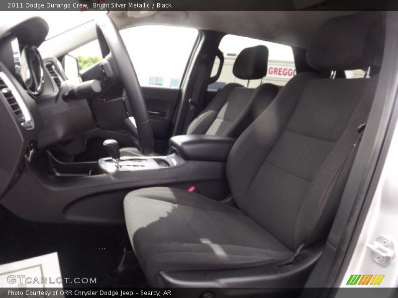 Bright Silver Metallic / Black 2011 Dodge Durango Crew