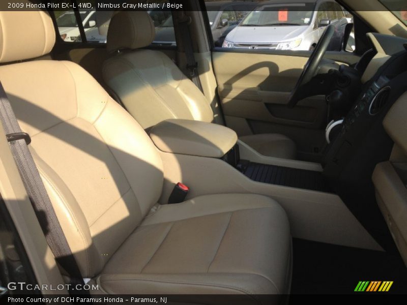 Nimbus Gray Metallic / Beige 2009 Honda Pilot EX-L 4WD